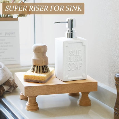 EOSAHR Modern Farmhouse Wood Riser - Image 2