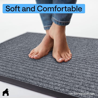 GORILLA GRIP Waterproof Traffic Guard Door Mat, Indoor Outdoor Durable Entryway - Image 8