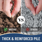 Arotive Luxury Chenille Bathroom Rug Mat, Extra Soft Thick Absorbent Shaggy Bath Rugs, Non-Slip Machine Wash Dry, Plush Bath Mats for Bathroom, Shower and Tub, 30x20, Mocha