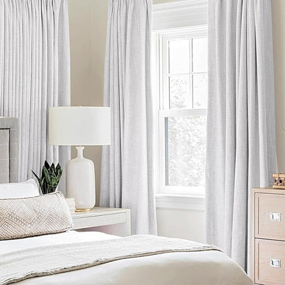 MIULEE 100% Blackout Linen Curtains - Image 2