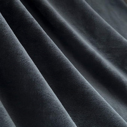 Bedsure GentleSoft Fleece Throw Blanket Dark Grey - Image 6