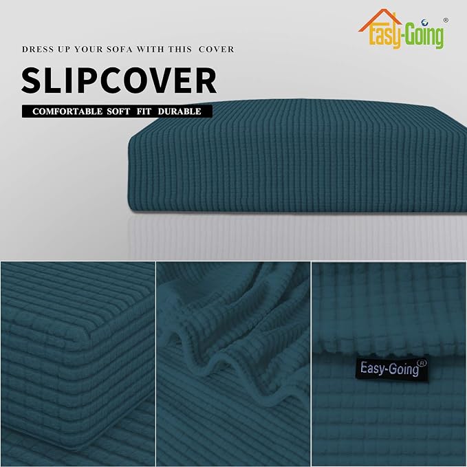 Easy-Going Stretch 1 Piece Chair Couch Cushion Cover - Image 3