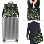 Camouflage Green Coffee Maker Carring Bag for Keurig K-Mini or K-Mini Plus, Single Serve Coffee Brewer Carrying Case with Multiple Pockets for K-Cup Pods,Storage mini Tote Case for Travel(Bag Only)