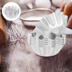 Kichvoe Tart Pan Tart Pan Mini Pie Tins Egg Tart Molds, 6Pcs Mini Pie Pans Cupcake Cake Muffin Cookie Tart Baking for Kitchen Reusable Baking Supplies Brioche Molds Egg Tart Tray Cake Stencils