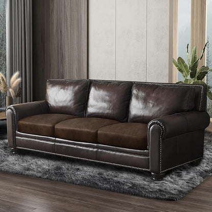 ANARACHON Leather Look Couch Cushion Covers Sofa Seat Slipcovers Sets Couches - Image 8