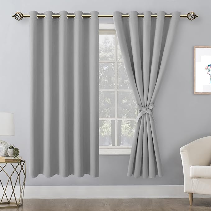 Blackout Curtains for Bedroom, 60 x 63 Inches Length, Window Curtains for - Image 8
