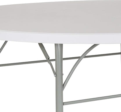 Flash Furniture Stonewall 6' Round Plastic Folding Event Table - Image 8