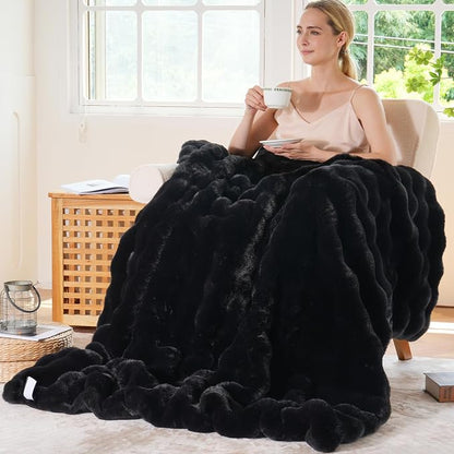 BENVWE Faux Fur Throw Blanket for Couch Bed - Image 6