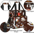 Coffee Culture Maker Carring Bag Cafe Travel Carrying Storage Tote Compatible with Keurig K-Mini or Plus Portable Single Serve Brewer Case Pockets for K-cup Pods