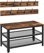 HOOBRO Hall Tree Entryway Storage Bench, Coat Rack Shoe Bench, Shoe Rack by HOOBRO