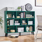LEYAOYAO 10 Cube Bookshelf, 3 Tier Vintage 55" Wide Bookcase by LEYAOYAO-Findtheshiningpointofyourideallife%EF%BC%81