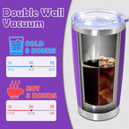 20oz Tumbler Bulk Stainless Steel Tumbler Cup with Lid Vacuum Insulated Double Wall Travel Mug, Durable Powder Coated Travel Coffee Tumbler Mug for Hot & Cold Drinks, Purple,12 Pack