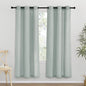 NICETOWN Sage Green Thick Linen Curtains 72" Length, Grommet Privacy Window by NICETOWN