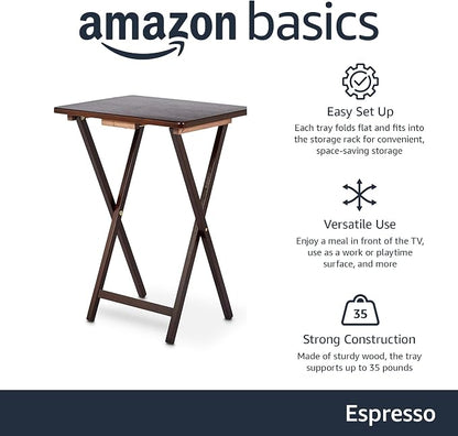 Amazon Basics Portable Foldable TV Tray Table - Image 2