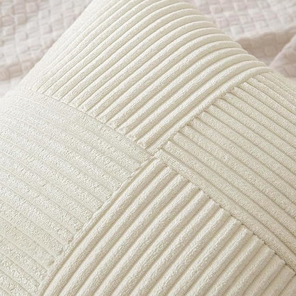 MIULEE Cream White Decorative Throw Pillow Covers - Image 2