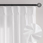 Pinch Pleat Linen Sheer Curtains 96 Inches Long 100 Inch Wide Ivory | Light by DUKIYO