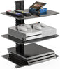 WALI Floating TV Shelf, 3 Tier Glass Projector Shelf by WALI