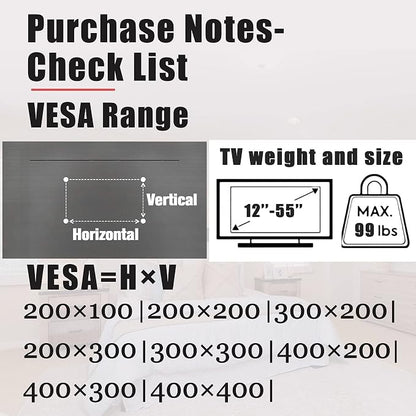 No Stud TV Wall Mount, Drywall Studless TV Hanger No Damage, No Drill, Non - Image 5
