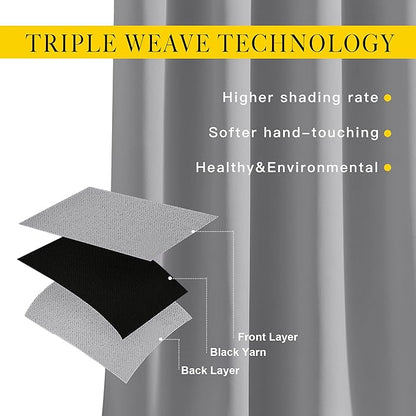 NICETOWN Bedroom Blackout Curtains Panels - Image 4