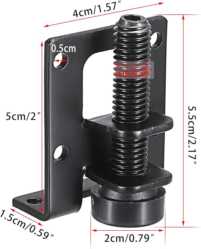 OwnMy 4 Packs Adjustable Furniture Leveling Feets L Shaped Furniture Levelers - Image 3