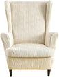 HAOYONG Wingback Chair Slipcovers Elastic Jacquard Wing Chair Covers 2 Pieces by HAOYONG