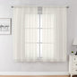 Chyhomenyc Ivory Sheer Curtains 63 Inch Long 2 Panels by Chyhomenyc