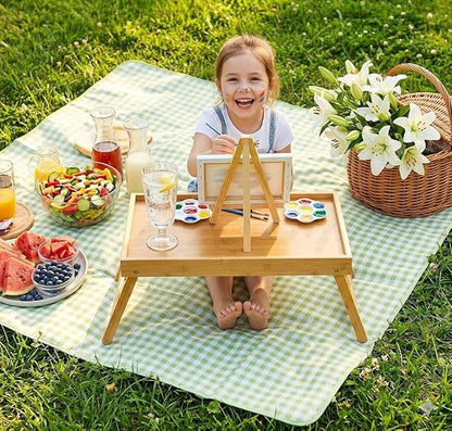 Bamboo Bed Tray Table with Foldable Legs, Breakfast Tray - Image 7