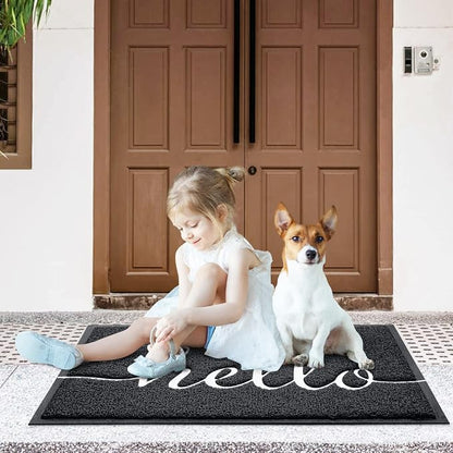 CozyBounty Door Mat Hello Mats Outdoor Indoor Non-Slip Doormat - Image 2