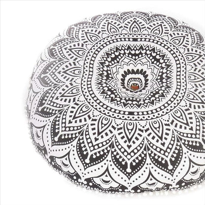 Mandala Floor Pillow Cover Meditation Cushion Seating Throw Hippie Round - Image 5