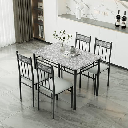 NAFORT 5 Piece Dining Table Set - Image 3
