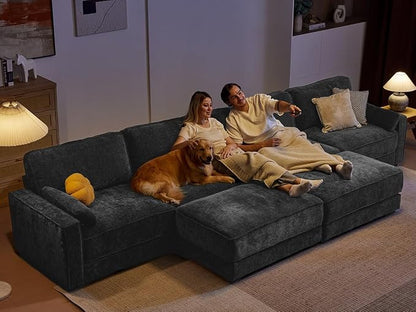 Vipbear 160" Oversized Modular Sectional Sofa, U Shaped Couch Set - Image 7