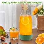 Glass Pitcher with Lid, ZBUFAN 68oz/2 Liter Glass Water Pitcher with Handle and Lid, Anti-Slip Base Juice Jug for Ice Tea, Sun Tea, Sangria, Lemonade Fridge Pitchers for Drinks Green
