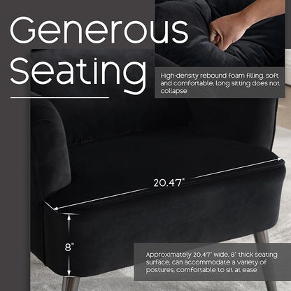 Modern Accent Chair Comfy Wingback Armchair - Image 3