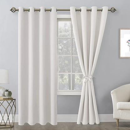 Blackout Curtains for Bedroom, 52 x 84 Inches Long, 2 Panels | Thermal - Image 8