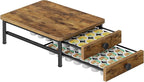 Coffee Pod Drawer Holder for K Cup, 56 Pods Capacity, 2 Tier Organizer for K Cup, Coffee Pod Organizer for Countertop, Space Saving, Easy Assembly, Rustic Brown KH28BRY1