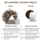 BREWIX, Vanilla Spiced Chai Tea (25 Pyramid Tea Bags) | High Caffeine, Gluten Free | Blend Of Vanilla & Masala Chai Tea | Black Tea with Cinnamon, Black Pepper, Cardamom and Clove | Energy & Focus Tea