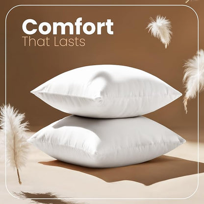Utopia Bedding 24x24 Pillow Inserts, 2 Pack | Indoor cushion inserts - Image 4