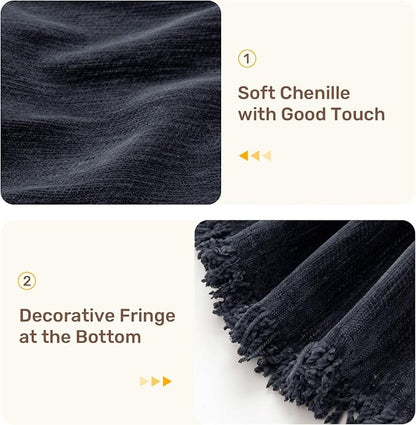 2 Pieces Sectional Couch Covers L Shaped Cover XXL Navy Blue | Thick Washable - Image 7