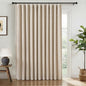 INOVADAY Linen Textured 100% Blackout Sliding Door Curtains 102x90 Oatmeal | 1 by INOVADAY
