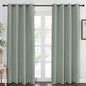 NICETOWN Blackout Sage Green Curtain 84 inch Length by NICETOWN