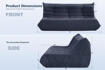 Bean Bag 3-Seater Chair Big Sofa Beanbag Chair - Image 2