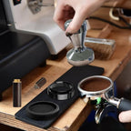 51mm Espresso Tamper, Coffee Tamper Set, 51mm tamper with Wdt Tool, Espresso Tamper Mat, Espresso Dosing Funnel, 51mm Espresso Puck Screen, Espresso Accessories for Espresso Coffee Machine