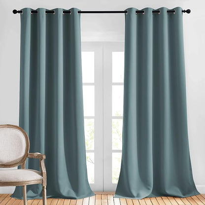 NICETOWN Bedroom Blackout Long Curtains 120 Length by NICETOWN