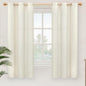 YoungsTex Linen Semi Sheer Curtains 63 Inch Length 2 Panels Set by YoungsTex