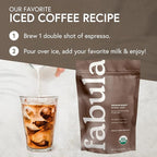 Fabula Low Acid Coffee Beans Whole, USDA Organic Coffee Beans Medium Roast - Non-GMO - No Molds - Mycotoxins Pesticides Free - Single Origin - 12 oz