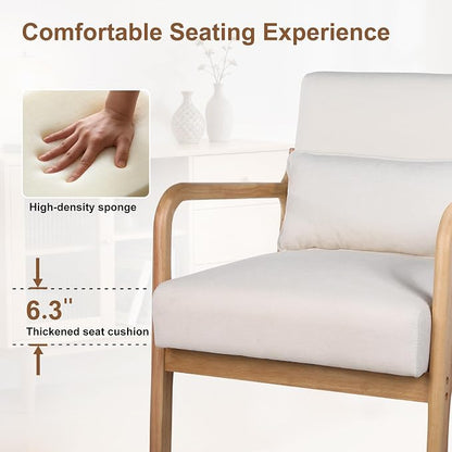 Mid Century Accent Chair, Comfy Arm Chair - Image 5