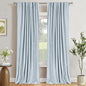 Faux Linen Total Blackout Curtains by 100BlackoutShield