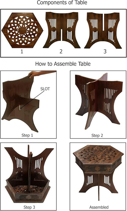 COTTON CRAFT Solid Wood End Table - Image 7