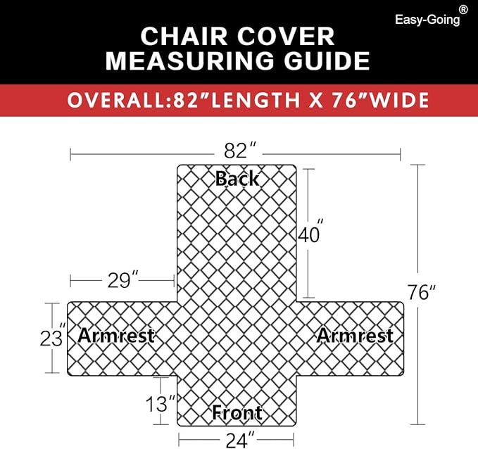 Easy-Going Reversible Couch Cover, Small Chair, Water Resistant Furniture Mat - Image 6