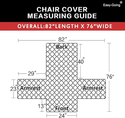 Easy-Going Reversible Couch Cover, Small Chair, Army Green/Beige | Machine - Image 6